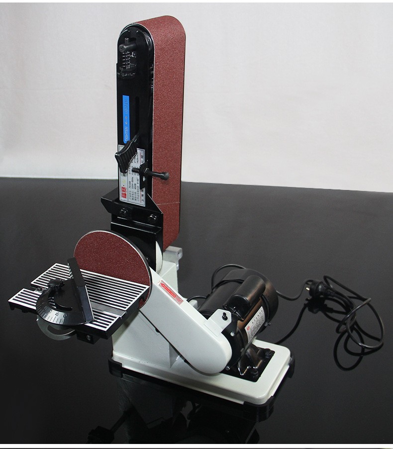 砂帶機(jī)打磨機(jī)木工拋光機(jī)家用小型臺(tái)式磨刀倒角電動(dòng)砂帶機(jī)